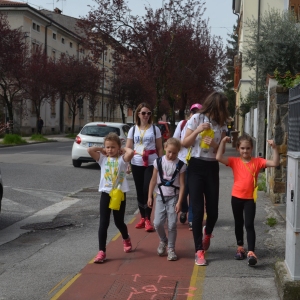 po pločnikih Nove Gorice in Gorice