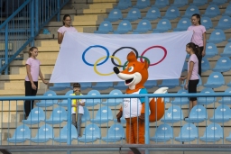 olimpijski simboli- zastava, himna, bakla